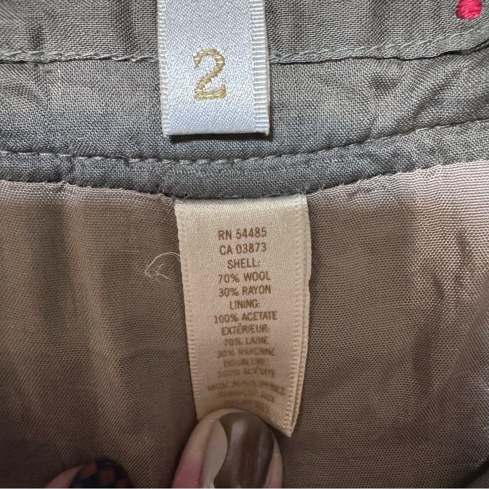 Y2k American Eagle Wool Patchwork Mini Skirt (Siz… - image 4